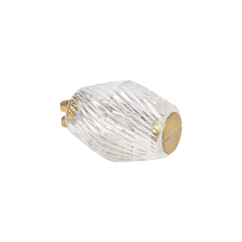 Collier 132 Chandelier, Natural Brass, 140.5" H x 2" W x 2" D