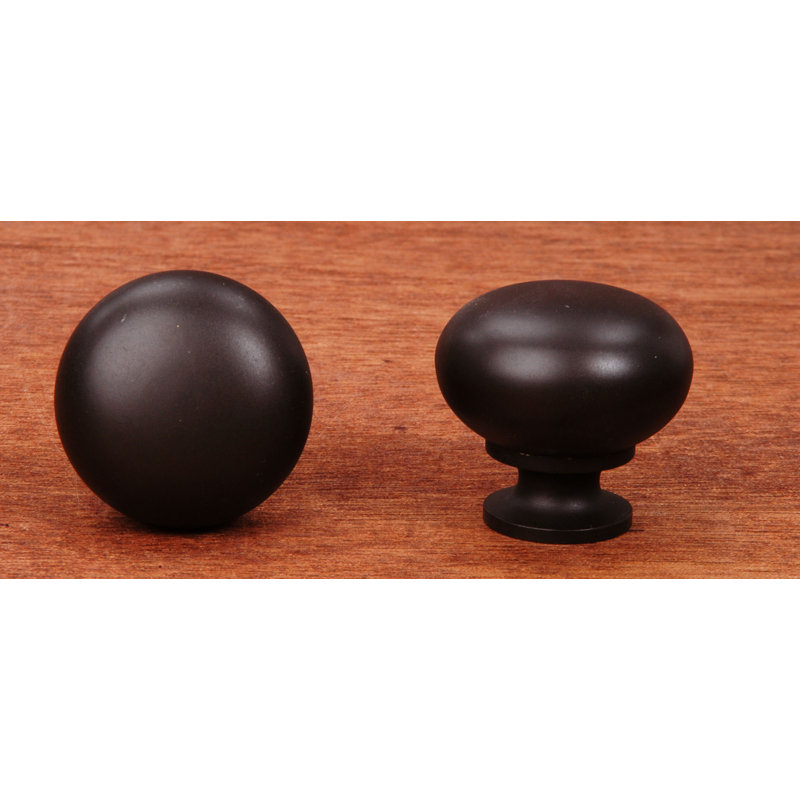 CK Series 1 1/4" Diameter Mushroom Knob, Oil Rubbed Bronze, 1.25" H x 1.25" W x 1.19" D
