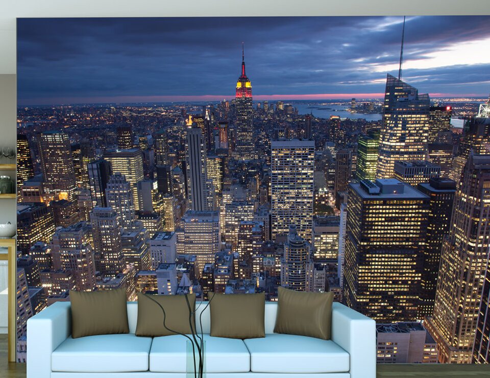 Fototapete New York Night 3,09 m x 400 cm