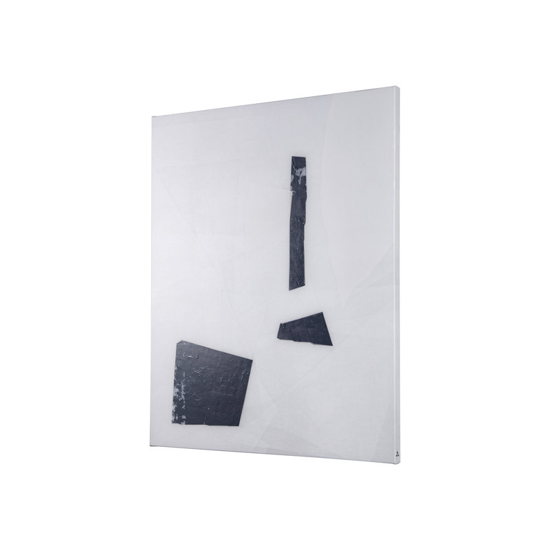 Toile texturée embellie à la main The Shapes I a, H 40 po x l 32 po x P 1,5 po
