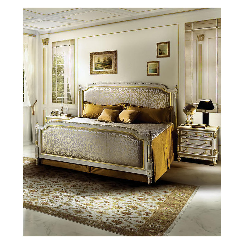 Louis XVI King Upholstered Panel Headboard