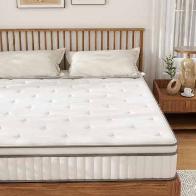 Alwyn Home Doran Hybrid Mattress in a Box,Memory Foam & Individually Pocket Spring Medium Mattress by Alwyn Home