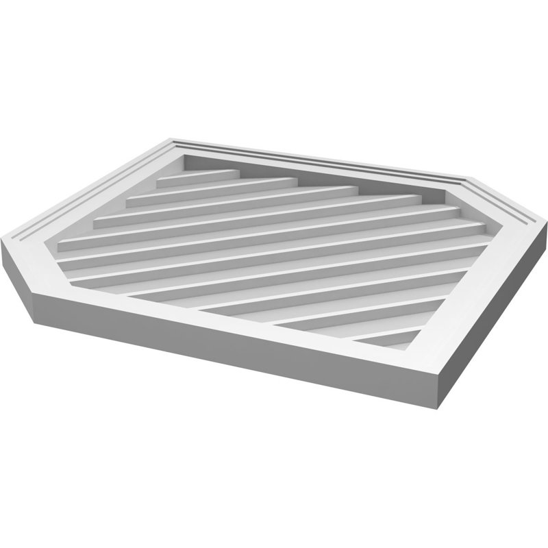 Ventilé vertical à pignon vertical 13/12 po, H 1,5 po x l 26 po x L 36 po