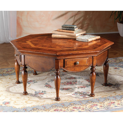 Octagon Coffee Table with Storage
