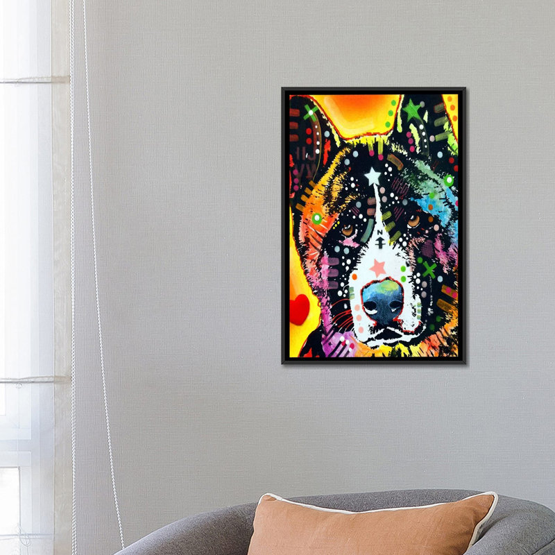 Impression sur toile tendue, H 26 po x l 18 po x P 1,5 po, Cadre noir