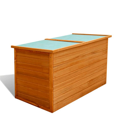 META 126cm W 500L Water Resistant Fir Deck Box in Brown