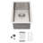 12"L x 18"W Undermount Kitchen Bar Sink 16Gauge Stainless Steel Single Bowl Kitchen Sink-124063256-124063260