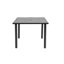 5 tables et chaises d'extérieur - Confort accru pour le patio avec trou de parasol carré en acier pour terrasse moderne