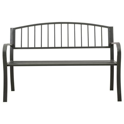 Outdoor Patio Bench Garden Park Steel Bench for Outdoor Backyard Steel