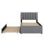 Lit plateforme tapissier avec lit gigogne-1948267935
