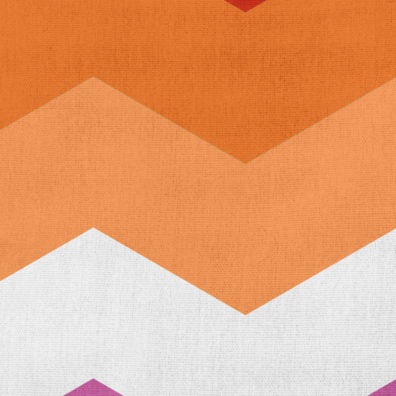 Coussin décoratif Demi Boy, 18 po x 18 po, Rose / orange