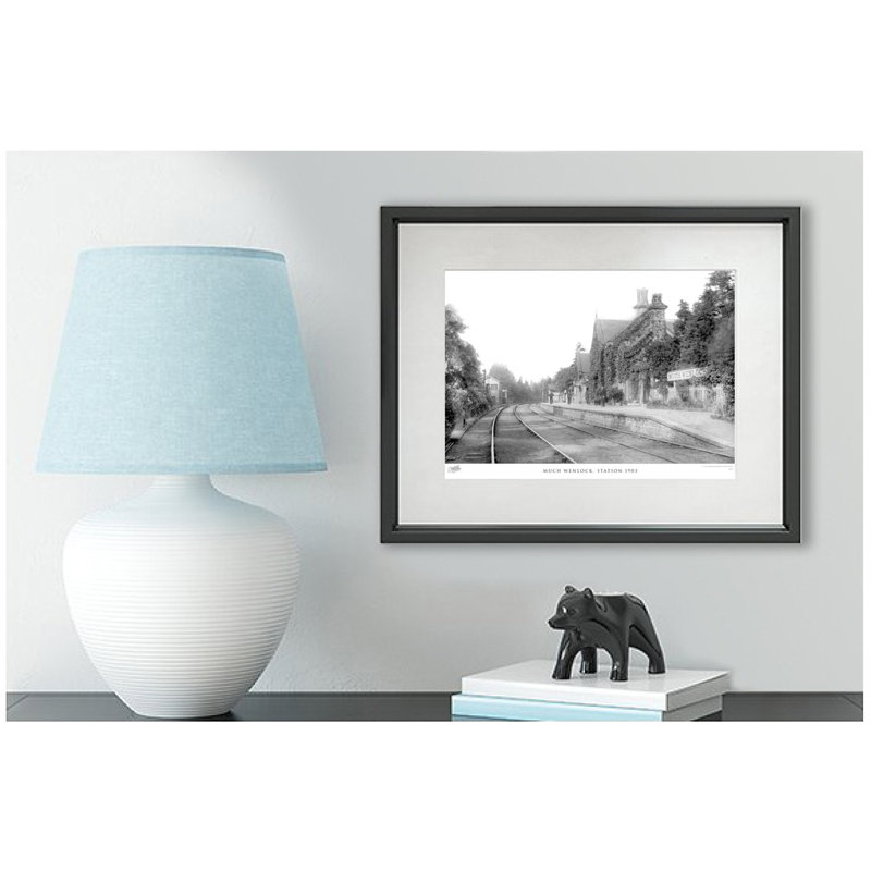 Much Wenlock, Station 1903 - Single Picture Frame Print, 45cm H x 60cm W x 2.3cm D
