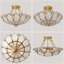 Lustre semi-encastré à 3 lumières 19 po Modern Blossom