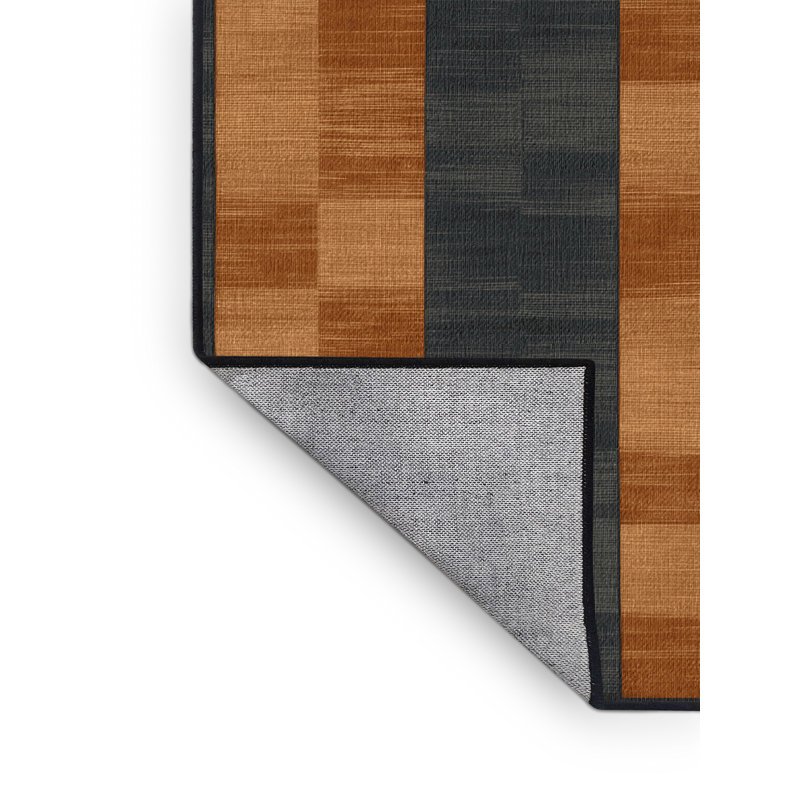 Tapis gris à carreaux lavable à la machine, Tapis de couloir 2 pi x 5 pi