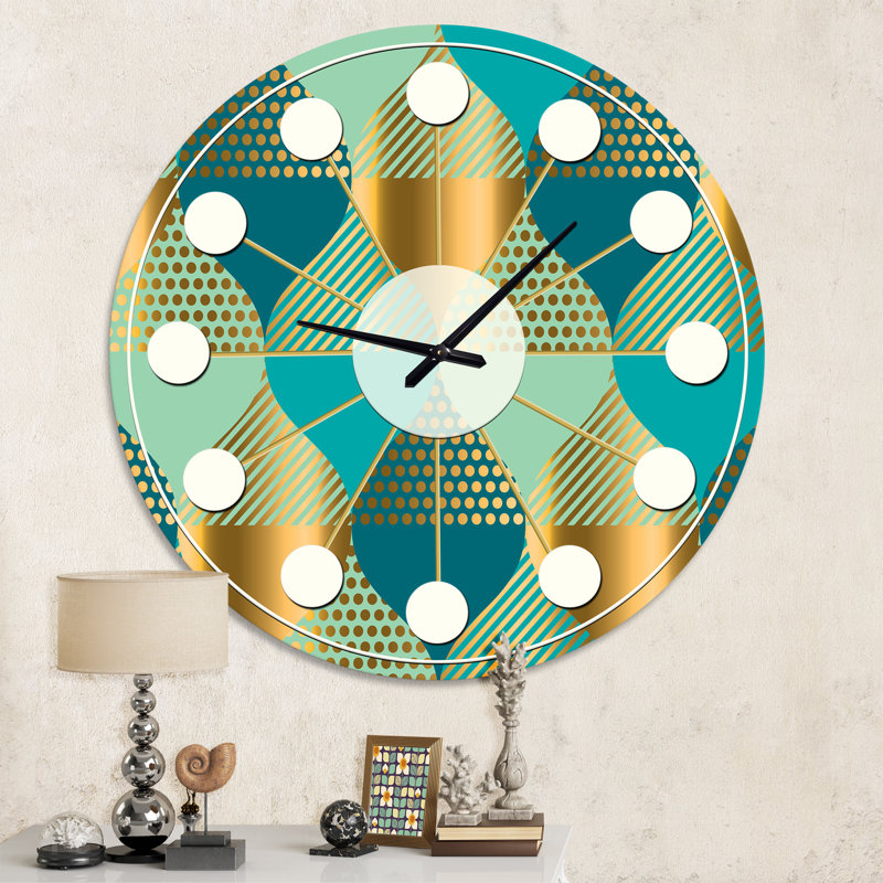 Horloge murale de luxe Mid-Century, Moyenne