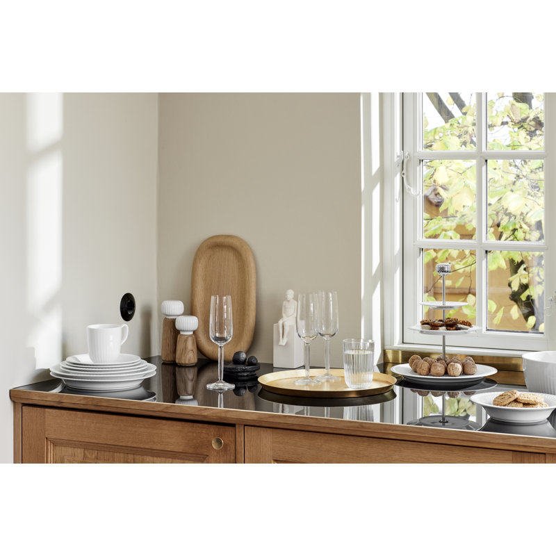 Hammershøi Salt & Pepper Mill, White, 5.7" H x 2.6" W x 2.6" D