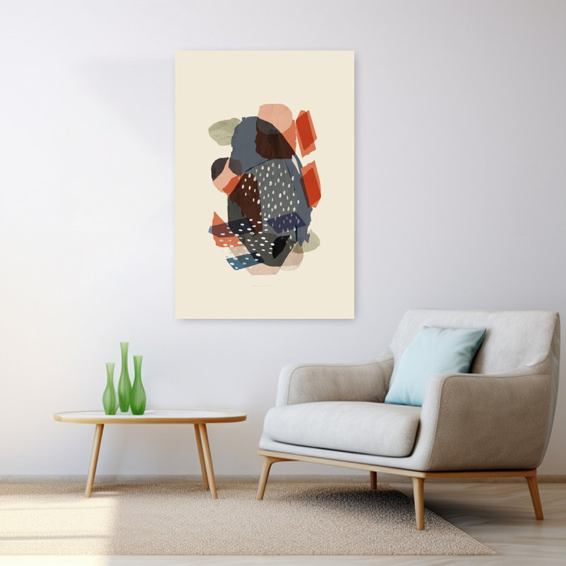 Art contemporain contemporain abstrait, H 48 po x l 32 po