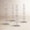 Adrienna 4-Piece Glass Candlestick Set