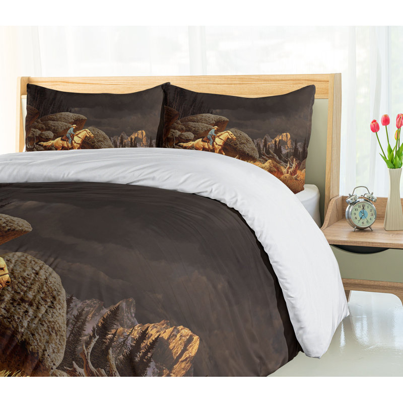 Rustic Polyester Duvet Cover