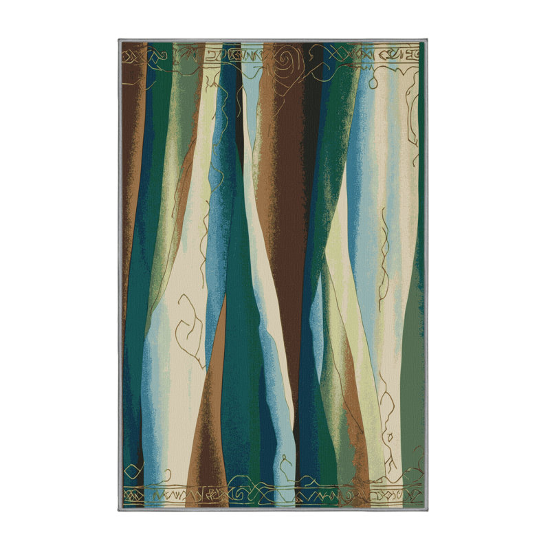 Radiant Peaks Rug, Rectangle 5' x 8'