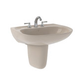 Prominence® Vitreous China Oval Wall Mount Bathroom Sink with Overflow