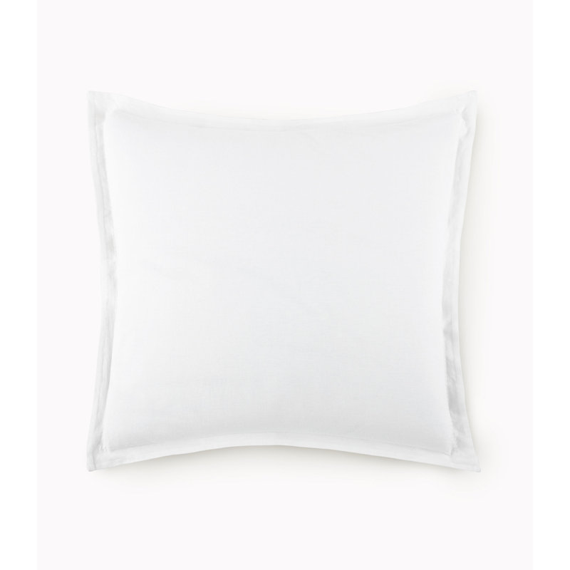 Linen Sham, White, Euro Sham