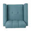Chaises d'appoint confortables en tissu bleu, style Mid-Century pour la maison