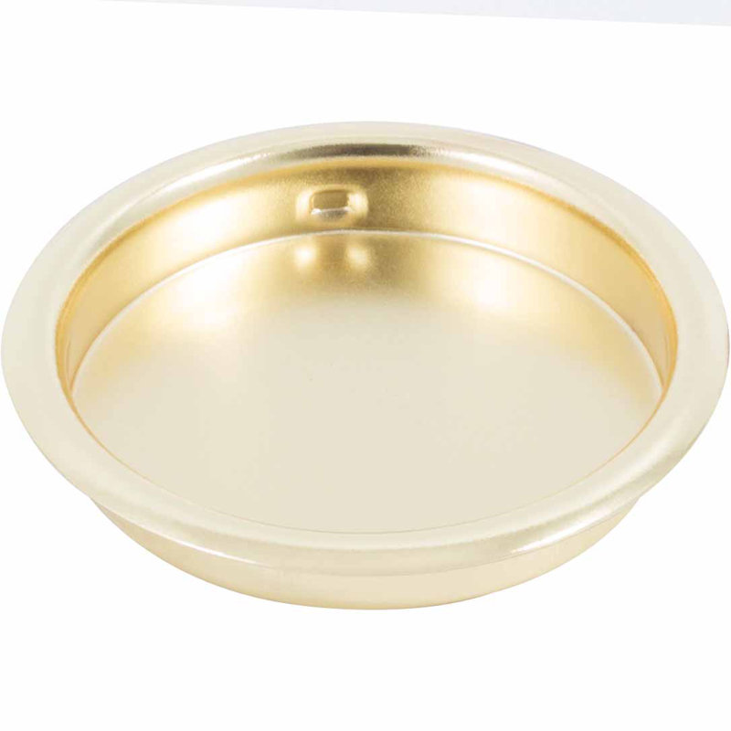 Recessed Pull, Polished brass