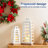 22.75''H Modern Tabletop Trapezoid Metal/Wood Lanterns-1972891628
