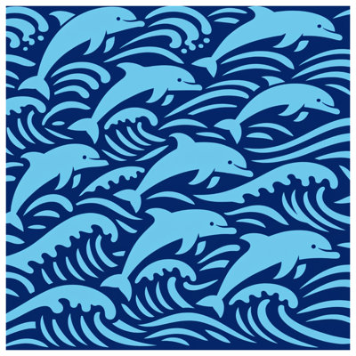 Édredon Blue Dolphins Waves