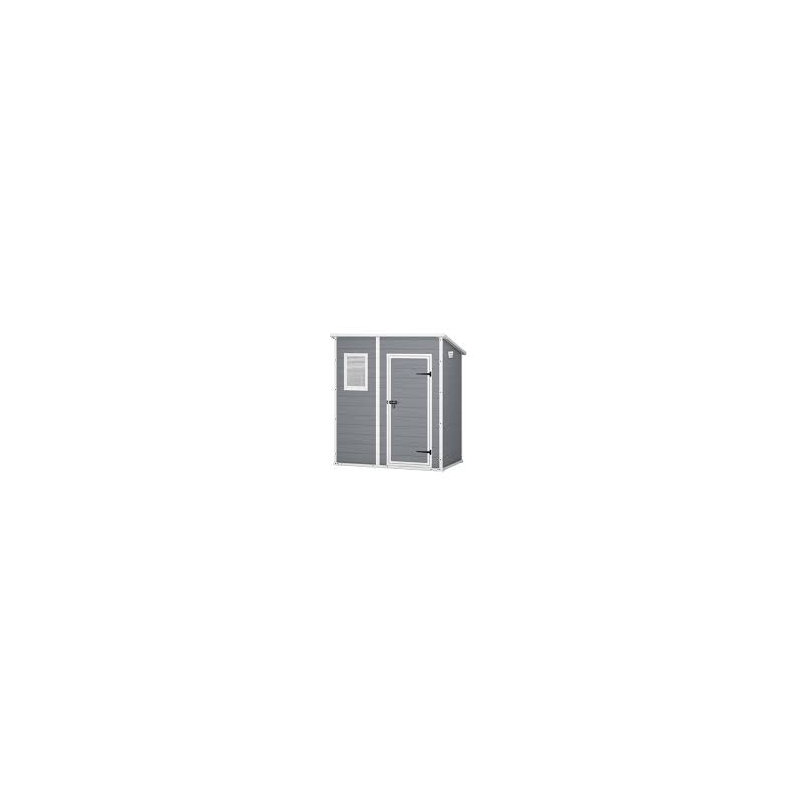 Keter Manor Pent Outdoor Garden Storage Shed 6 x 4ft - Grey