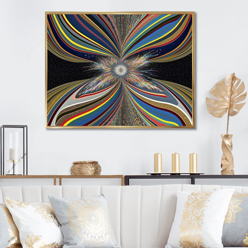 Découverte de l'art de l'alignement spirituel I - impression sur toile géométrique moderne, H 24 po x l 32 po