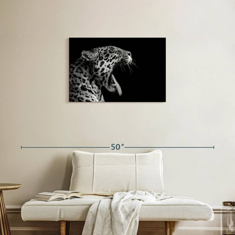 Brampt Jaguar Yawn, 20" H x 30" W