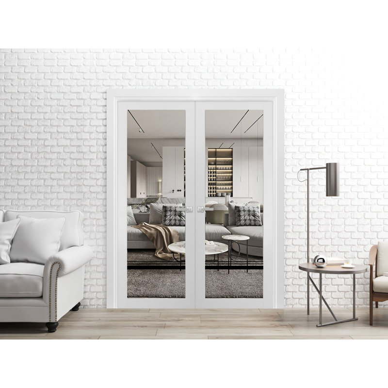 Portes françaises à panneaux, 60 po x 84 po