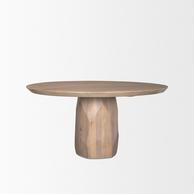 Table de salle à manger Modi, Marron clair