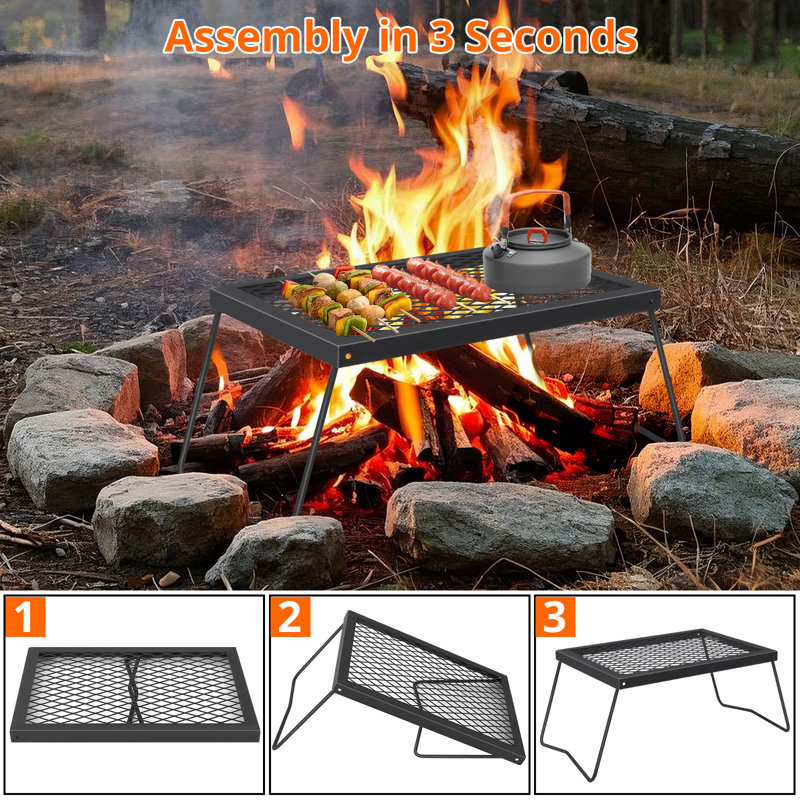 HAUSPROFI 30cm W Portable Charcoal Grill