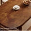 Ensemble de table de salle à manger 9 pièces, plateau de table rectangulaire en bois massif