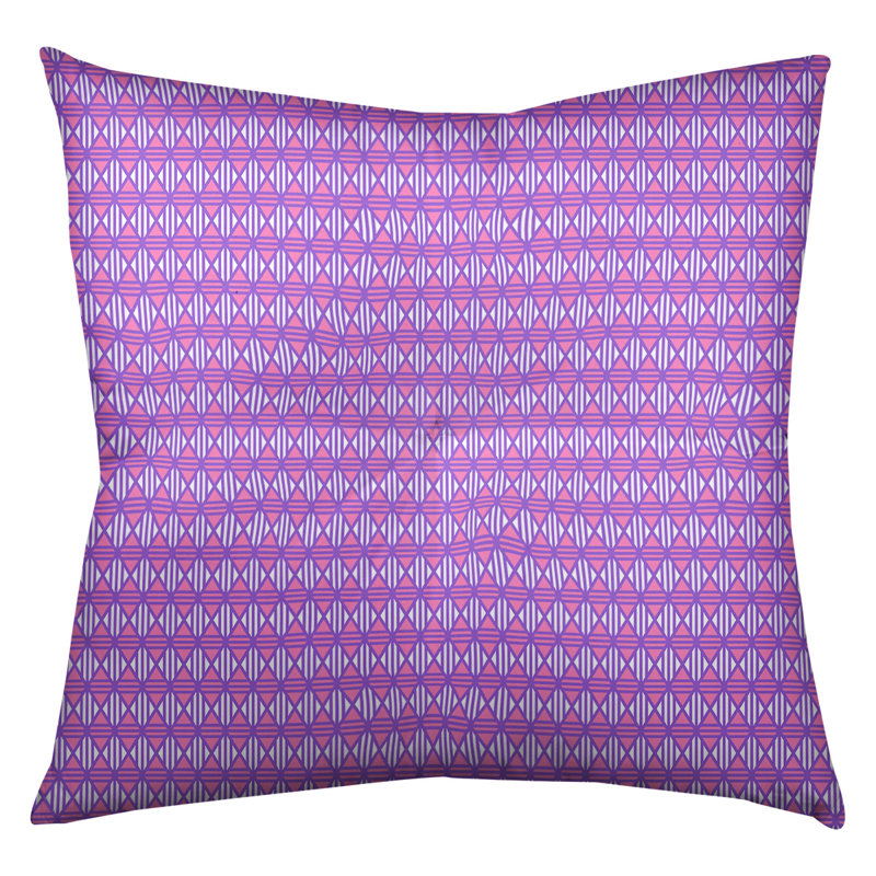 Coussin de sol Katelyn Elizabeth, 26 po x 26 po, Mauve / Rose