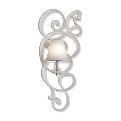 Manufactured Wood Armed Sconce