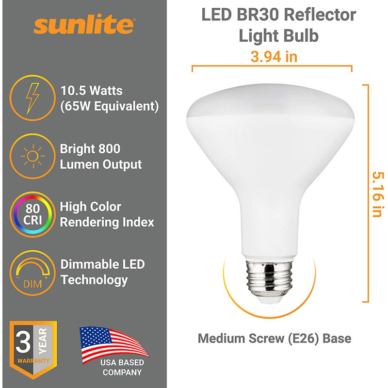 10.5 W E26/Medium (Standard) Dimmable LED Bulb, 2700K
