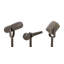 Ensemble de 3 sculptures de microphone en aluminium Golleaz-1114047660