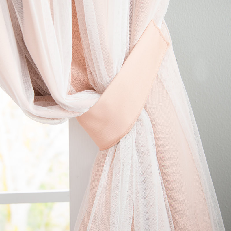 Paire de rideaux obscurcissant avec œillets Fortuna Brockham, Rose indie, L 52 po x L 96 po