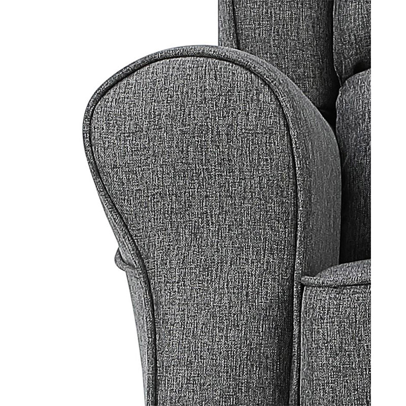 Chaise berçante rembourrée