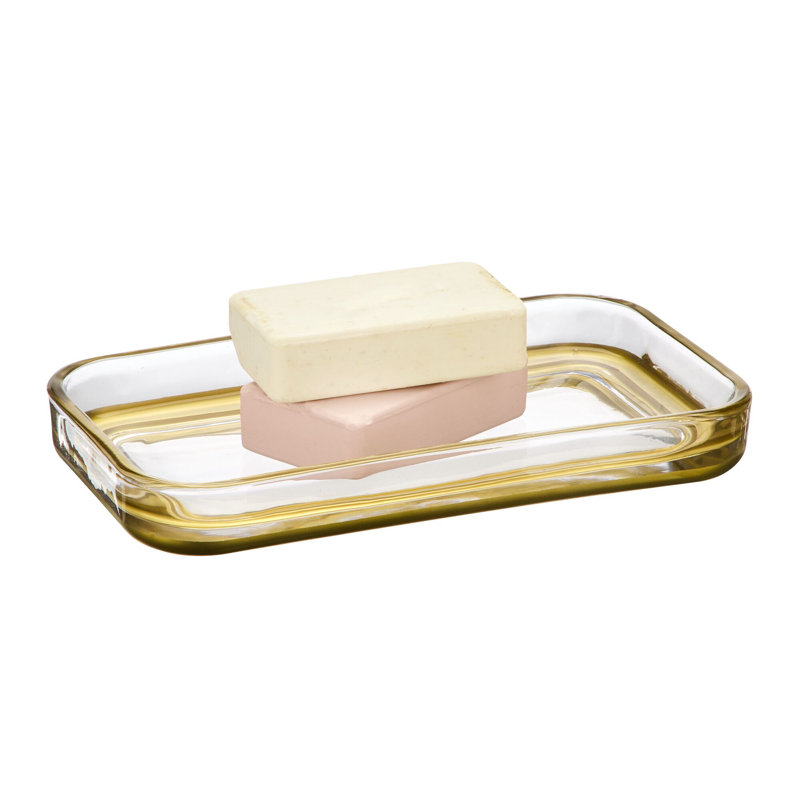 Plateau TIA, Transparent / laiton doux