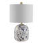 Lampe standard ivoire / bleu marine 19,25 po Avari