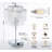 Deyontae Crystal Touch Table Lamp with USB C+A Ports, 3 Way Dimmable Lamp with Crystal Shade-2033137602-2033137603