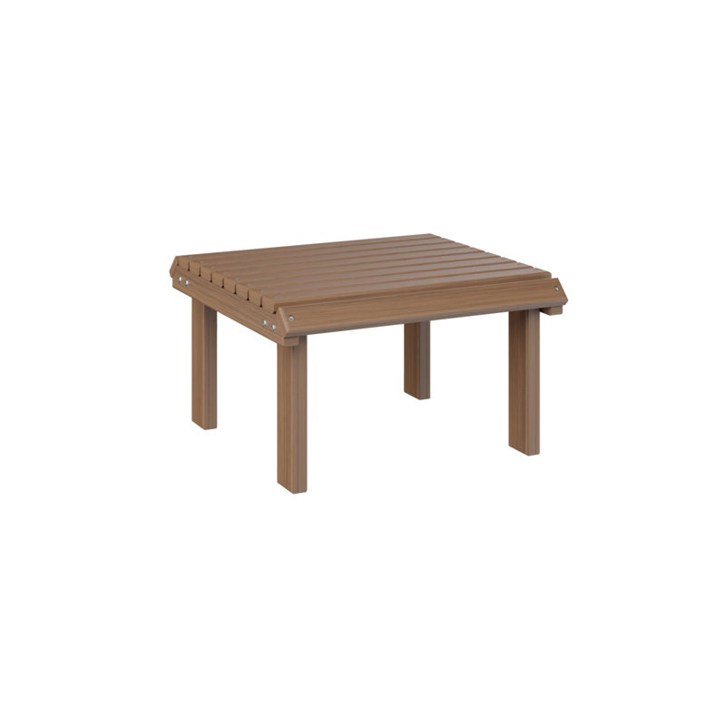 Berlin Gardens Natural Antique Mahogany Stationary Footstool, Antique Mahogany