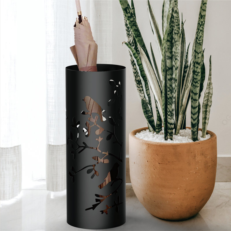 Porte-parapluies en forme de spirale Mango, Noir
