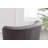 Contemporary Velvet Upholstered Accent Chair, Gray-646179229