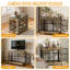 Mobilier de caisse en mélamine pour chien-117279667-117279666